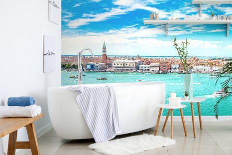 FOTOTAPETE BLICK AUF VENEDIG - TAPETEN VON STÄDTEN - TAPETEN