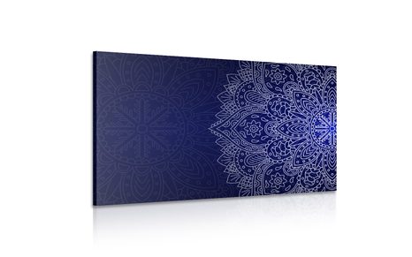 КАРТИНА НА ПЛАТНО – ТЪМНОСИН ОРНАМЕНТ - ФЪН ШУЙ КАРТИНИ - КАРТИНИ