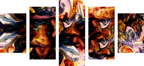TABLOU 5-PIESE ARTĂ ÎN DESIGN ABSTRACT - TABLOURI ABSTRACTE - TABLOURI