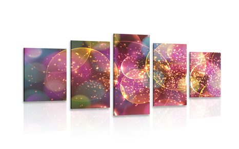 5-PIECE CANVAS PRINT SPARKLING ABSTRACTION