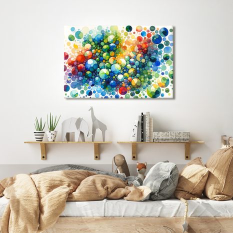 WANDBILD FARBIGE TRÄUME - WANDBILDER ABSTRAKTE FORMEN - BILDER