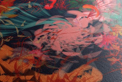 WANDBILD ABSTRAKTE BLUMEN - ABSTRAKTE BILDER - BILDER