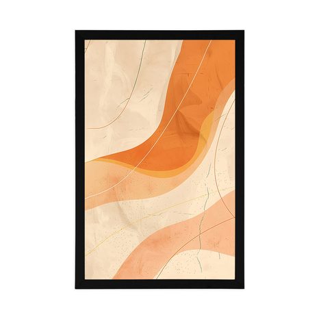 PLAKÁT UMĚLECKÉ LINIE PEACH FUZZ - ABSTRAKTNÍ TVARY - PLAKÁTY