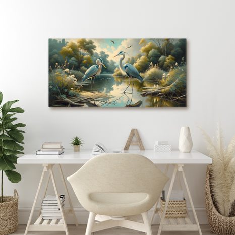 OBRAZ MODRÉ VOLAVKY - OBRAZY PTÁCI - OBRAZY