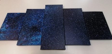 5-DELNA SLIKA MLEČNA STEZA MED ZVEZDAMI - SLIKE VESOLJE IN ZVEZDE - SLIKE