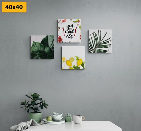 SET OBRAZŮ DO KUCHYNĚ V JEDINEČNÉM PROVEDENÍ - SESTAVY OBRAZŮ - OBRAZY