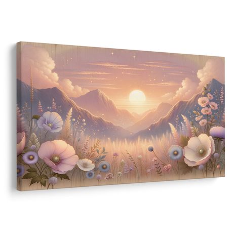 TABLOU APUS ROMANTIC CU PAJIȘTE - TABLOU RĂSĂRIT ȘI APUS DE SOARE - TABLOURI