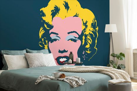 TAPETE MARILYN MONROE IM POP-ART-DESIGN - POP-ART-TAPETEN - TAPETEN