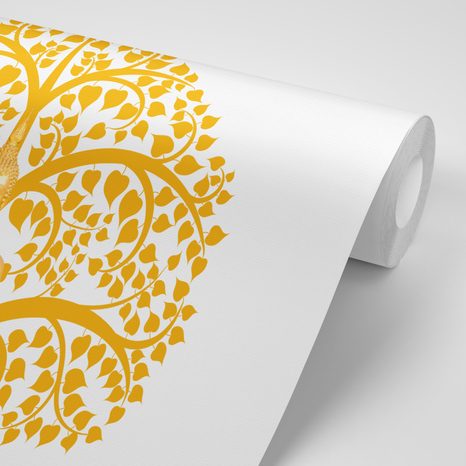 TAPETE BUDDHA MIT DEM LEBENSBAUM - TAPETEN MIT FENG SHUI-MOTIVEN - TAPETEN