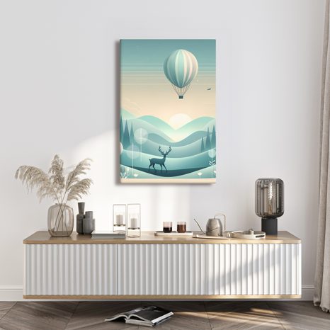 OBRAZ JELEŇ V MODREJ KRAJINE - OBRAZY JELENE - OBRAZY