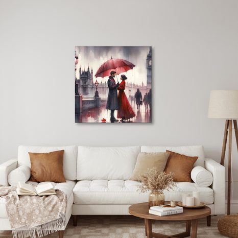 OBRAZ LÁSKA V DEŠTI - OBRAZY LÁSKA - OBRAZY