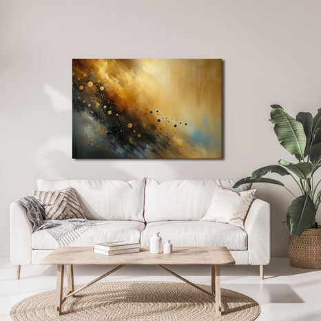 OBRAZ NEKONEČNÉ HVĚZDNÉ ZLATO - OBRAZY ABSTRAKTNÍ TVARY - OBRAZY