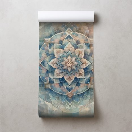 TAPETA MANDALA V PASTELOVÝCH TÓNECH - TAPETY MANDALA - TAPETY