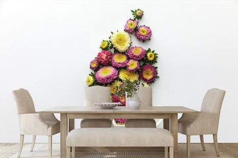 FOTOTAPETA ŠÁLEK PLNÝ KVĚTIN - TAPETY KVĚTINY - TAPETY