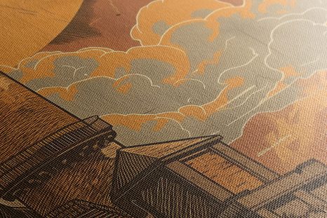 TABLOU FARUL PORTOCALIU DE BASM - TABLOU NATURĂ ȘI PEISAJE NATURALE - TABLOURI