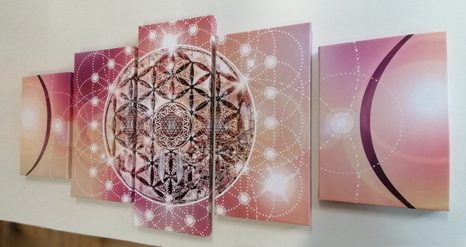 КАРТИНИ ОТ 5 ЧАСТИ – ОЧАРОВАТЕЛНА МАНДАЛА - ФЪН ШУЙ КАРТИНИ - КАРТИНИ