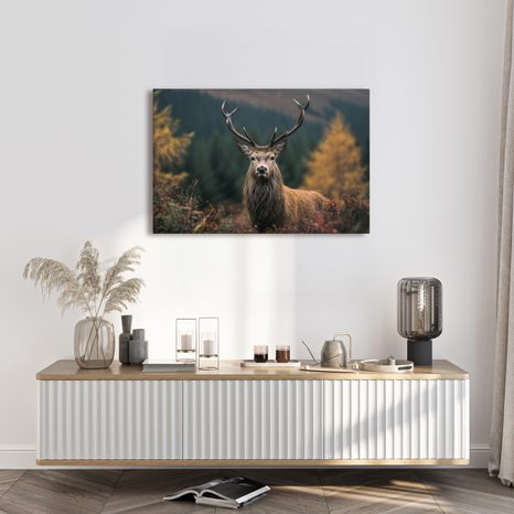 OBRAZ MAJESTÁTNÍ JELEN V LESE - OBRAZY JELENI - OBRAZY
