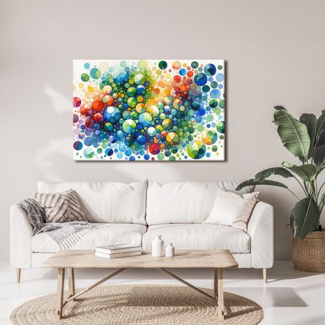 WANDBILD FARBIGE TRÄUME - WANDBILDER ABSTRAKTE FORMEN - BILDER