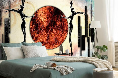 SAMOLEPÍCÍ TAPETA AFRICKÝ TANEC - SAMOLEPÍCÍ TAPETY - TAPETY