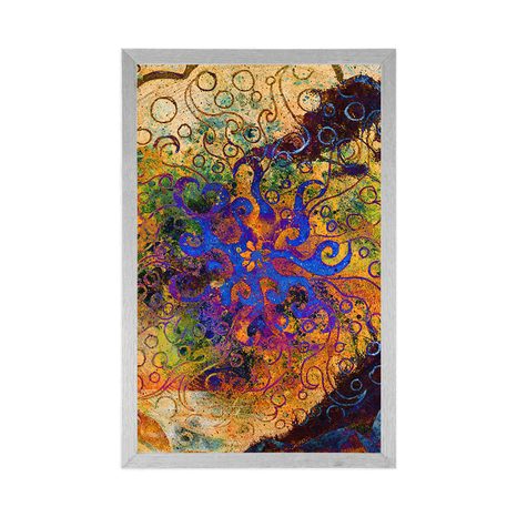 PLAKÁT STROM S ORIENTÁLNÍM POZADÍM - FENG SHUI - PLAKÁTY