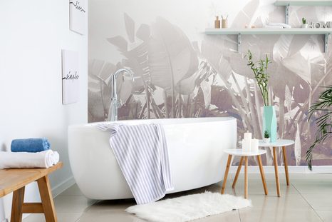 SAMOLEPÍCÍ TAPETA JEMNÉ ZÁTIŠÍ S LISTY - SAMOLEPÍCÍ TAPETY - TAPETY