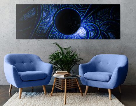 WANDBILD GEHEIMNISVOLLE MUSTER - ABSTRAKTE BILDER - BILDER