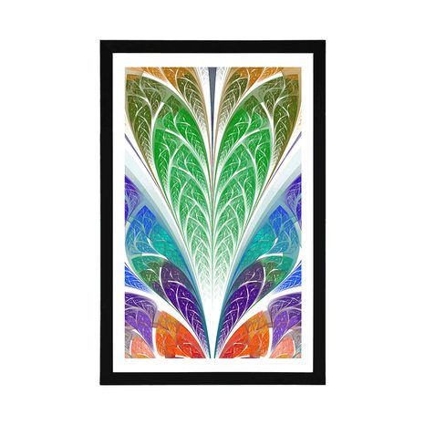 POSTER – ASTRAZIONE DEL VETRO COLORATO - ASTRATTO E MODELLATO - POSTER