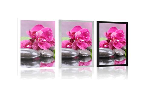 PLAKÁT ORCHIDEJ S NÁDECHEM RELAXU - FENG SHUI - PLAKÁTY