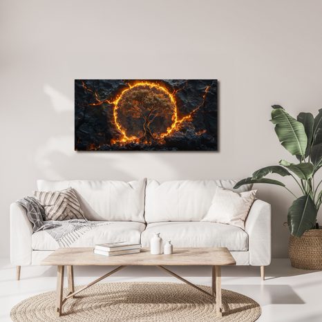 SLIKA MAGIČNO DRVO ŽIVOTA U KRUGU - SLIKE STABLA ŽIVOTA - SLIKE