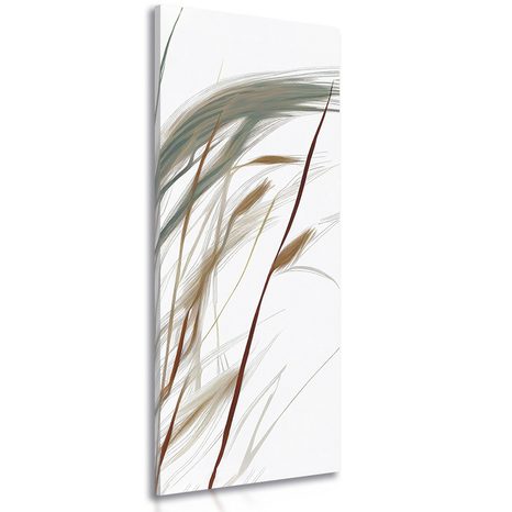 WANDBILD WEHENDE GRASHALME - BILDER VON GRASHALMEN - BILDER