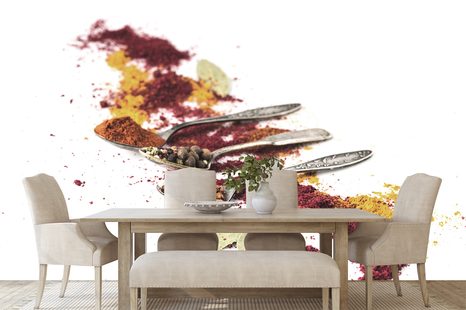 FOTOTAPETE AROMATISCHE GEWÜRZMISCHUNG - TAPETEN MIT ESSEN UND GETRÄNKEN - TAPETEN