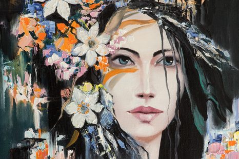 WANDBILD ORIGINALGEMÄLDE EINER FRAU - WANDBILDER FRAUEN - BILDER