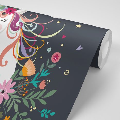 TAPETA ROZTOMILÝ JEDNOROŽEC - DĚTSKÉ TAPETY - TAPETY