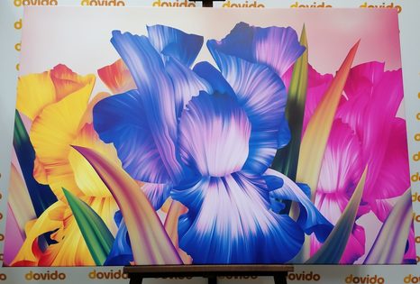 WANDBILD BLUMENFANTASIE - ABSTRAKTE BILDER - BILDER