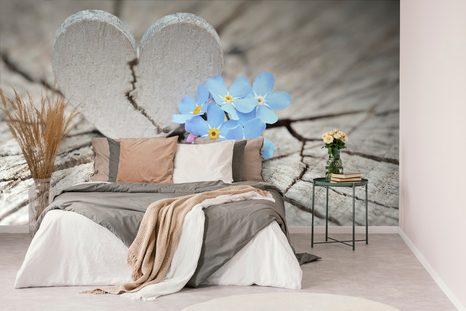 ΑΥΤΟΚΌΛΛΗΤΗ ΤΟΙΧΟΓΡΑΦΊΑ ΚΑΡΔΙΆ ΣΕ ΠΑΛΙΌ ΞΎΛΟ - ΑΥΤΟΚΌΛΛΗΤΕΣ ΤΑΠΕΤΣΑΡΊΕΣ - ΤΑΠΕΤΣΑΡΊΕΣ