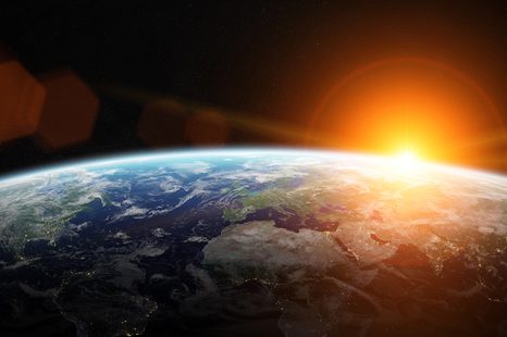 FOTOTAPETA POGLED NA PLANET IZ SVEMIRA - TAPETE SVEMIR I ZVIJEZDE - TAPETE