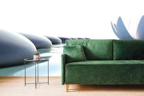 TAPETA LOTOSOVÝ KVĚT A ZEN KAMENY - TAPETY FENG SHUI - TAPETY
