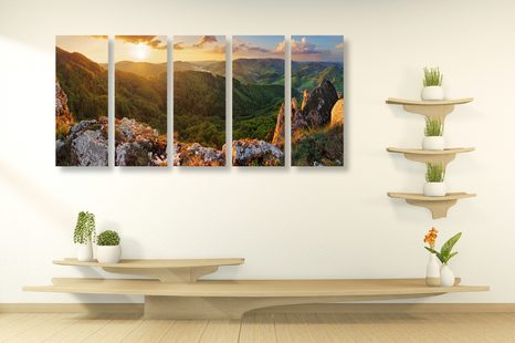 5-DIJELNA SLIKA STIJENE VRŠATKÉ BRADLÁ U SLOVAČKOJ - SLIKE PRIRODE I KRAJOLIKA - SLIKE