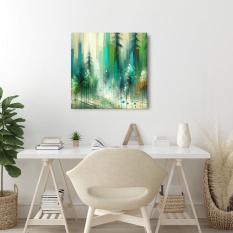 OBRAZ STROMY V MLŽNÉM SNĚNÍ - OBRAZY LES - OBRAZY