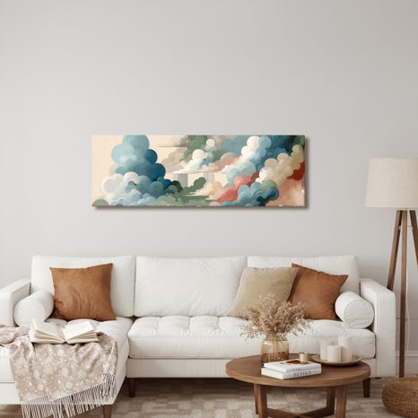 WANDBILD ABSTRAKTER HIMMEL VOLLER FORMEN UND FARBEN - BILDER VON NATUR UND LANDSCHAFT - BILDER