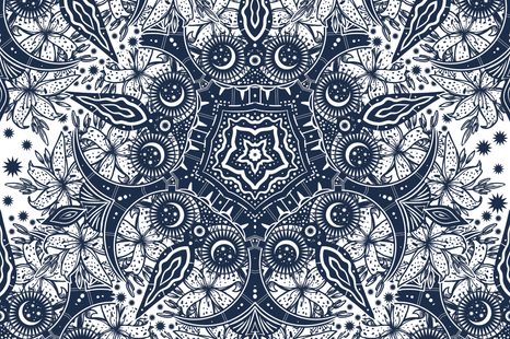 SAMOLEPÍCÍ TAPETA ORNAMENT DIVOKÉ LILIE - SAMOLEPÍCÍ TAPETY - TAPETY