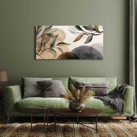 WANDBILD NATÜRLICHE ELEGANZ DER BLÄTTER - BILDER BÄUME UND LAUB - BILDER