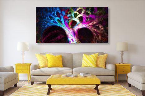 OBRAZ TAJEMNICZE ABSTRAKCYJNE DRZEWO - OBRAZY ABSTRAKCYJNE - OBRAZY