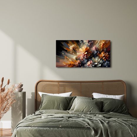 WANDBILD ABSTRAKTE BLUMENEXPLOSIONEN - BILDER BLUMEN - BILDER