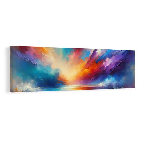 OBRAZ SNOVÉ OBZORY V BARVÁCH - ABSTRAKTNÍ OBRAZY - OBRAZY