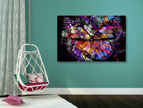 OBRAZ NIEZWYKŁY MOTYL - POP ART OBRAZY - OBRAZY