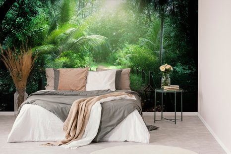 WALL MURAL PATH ON THE ISLAND OF SEYCHELLES - WALLPAPERS NATURE - WALLPAPERS