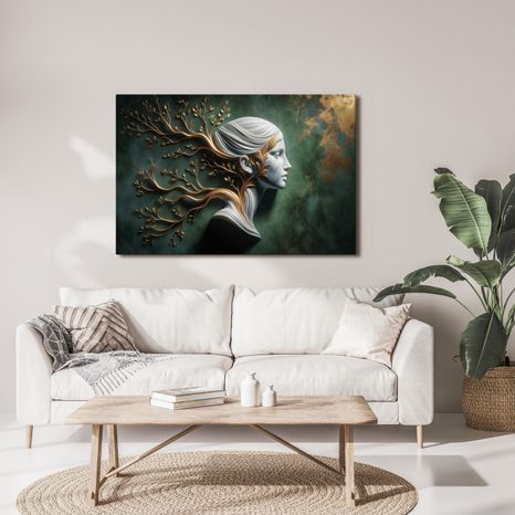 OBRAZ POKOJNÁ BOHYŇA S VETVAMI ŽIVOTA - OBRAZY ŽENY - OBRAZY