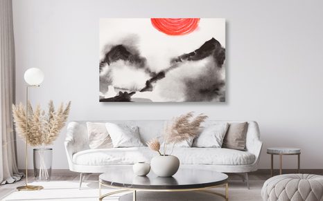 OBRAZ JAPONSKÁ MALBA - OBRAZY PŘÍRODY A KRAJINY - OBRAZY