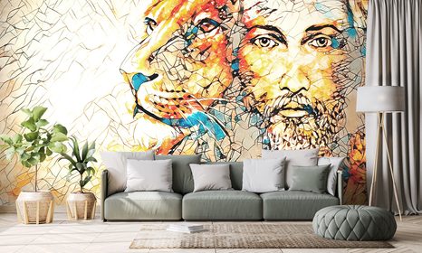 TAPETA VŠEMOHOUCÍ SE LVEM - ABSTRAKTNÍ TAPETY - TAPETY